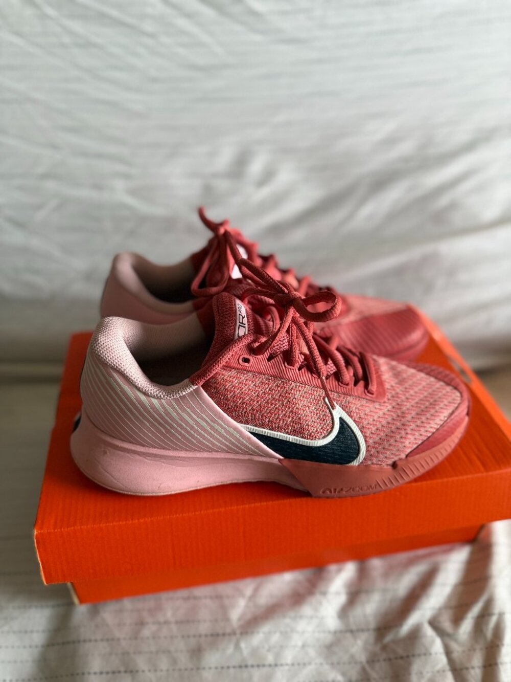 NikeCourt Air Zoom Vapor Pro 2 HC Women's 7.5 "Pink Bloom Adobe" Tennis Shoe